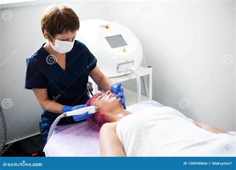 Woman Getting Lpg Hardware Massage At The Beauty Clinic Professional