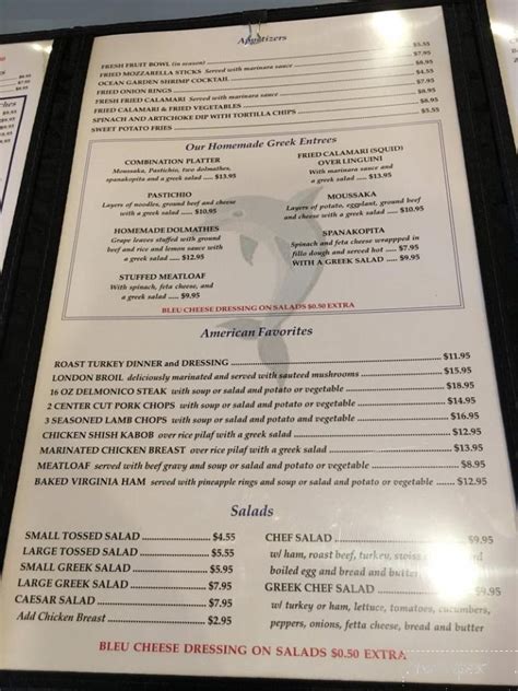 Menu Of Blue Dolphin Restaurant In Apalachin Ny 13732