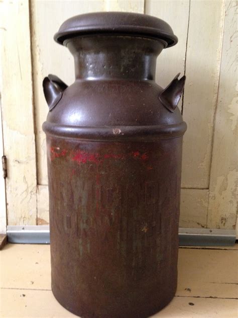 Large Antique Milk Can Dairy Farm Can R C Miller By Whimzeesnest