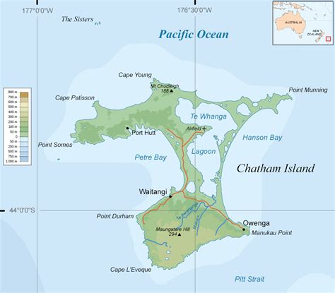 Chatham Island Map - chatham islands • mappery