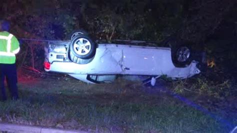 Police Chase Ends When Vehicle Flips Over