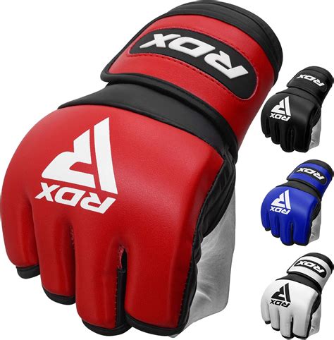 RDX MMA Gants D entraînement Maya Hide Cuir Mitaines Boxe Grappling