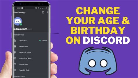 How To Change Your Birthday On Discord How To Change Your Age On