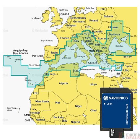 Buy Navionics Plus Chart Card Mediterranean And Black Sea SD MSD Online