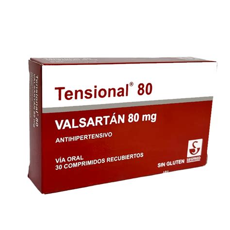 Tensional Valsartán 80 Mg Caja De 30 Comprimidos Recubiertos Punto