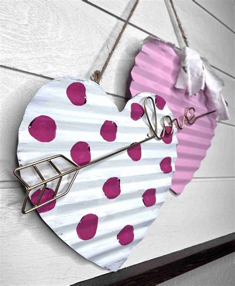 Diy Dollar General Valentine Hearts Make Over Word And Home