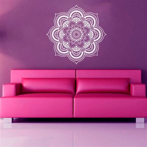 Mandala Wall Decal Mandala Flower Wall Decal Mandala Wall Decor Yoga