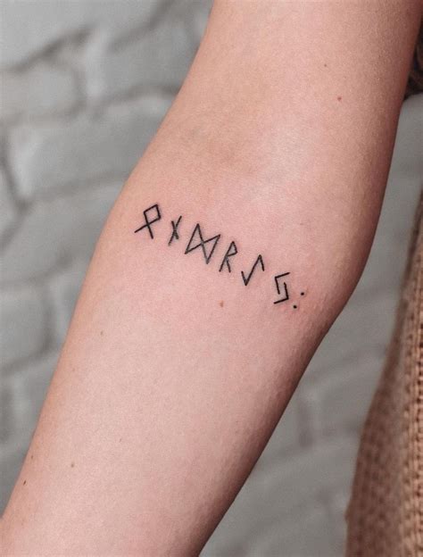 Runes Tattoo A Delicate And Unique Symbol Of The Individual Rune