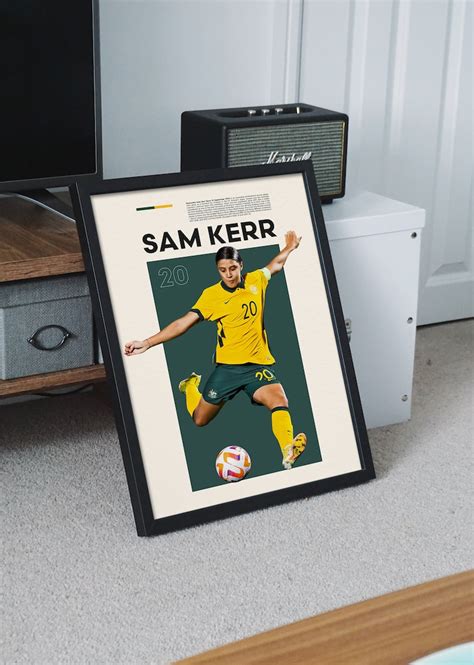 Sam Kerr Poster Gift Womens Footballer Wall Art - Etsy Australia