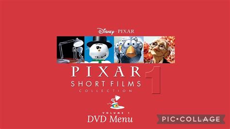 Pixar Short Film Collection Volume 1 DVD Menu YouTube