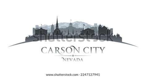 Carson City Nevada City Skyline Silhouette Stock Vector (Royalty Free ...