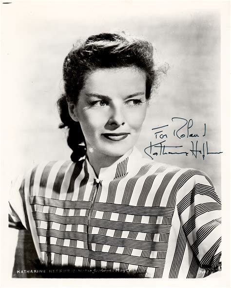 Katharine Hepburn Signed Photograph Rr Auction