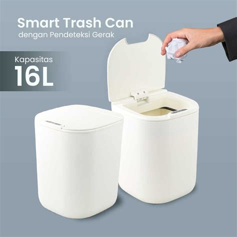 Jual Nusimbi Tempat Sampah Smart Trash Can Motion Sensor Dustbin