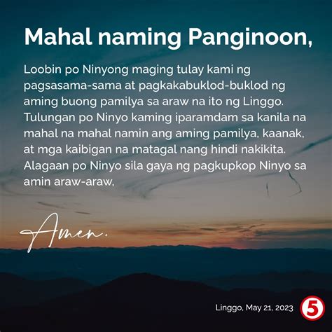 Tv On Twitter Panginoon Kupkupin At Kalingain Po Ninyo Ang Aming