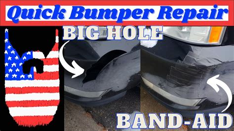 Quick Duct Tape Bumper Repair Youtube