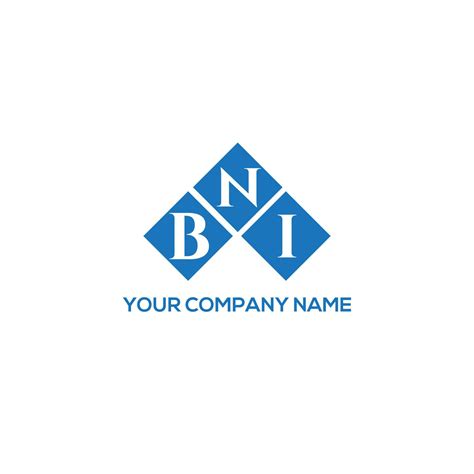 BNI letter logo design on WHITE background. BNI creative initials ...