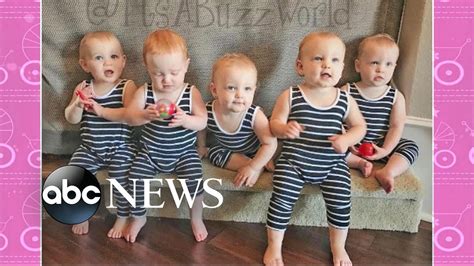 Americas First All Female Quintuplets Visit On Gma Youtube