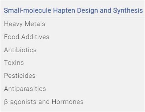 Small-molecule Hapten Design and Synthesis by lenarandall - Issuu