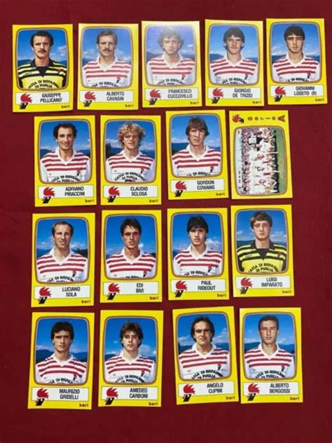 Figurine Squadra Completa Bari Calciatori Panini Nuove Con