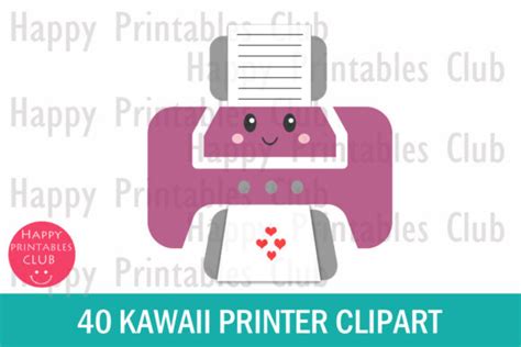 Happy Printer Clipart