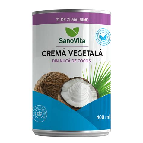 Crema Vegetala Din Nuca De Cocos Ml Sanovita Farmacia Tei Online