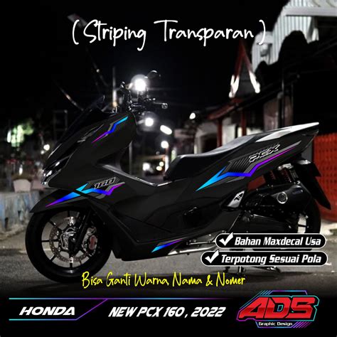 Jual STRIPING NEW PCX 160 2020 STRIPING NEW PCX 160 2020 TRANSPARAN UV