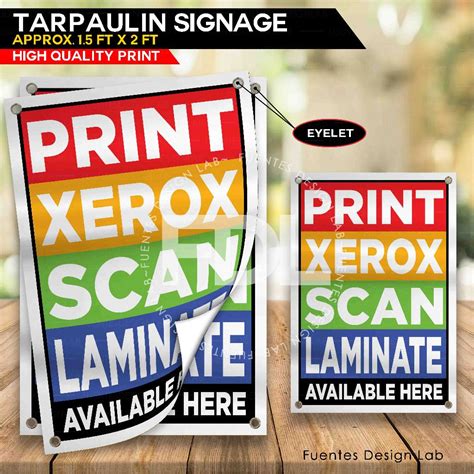 Pcs Print Xerox Scan Tarpaulin Signage Print Xerox Scan Signage