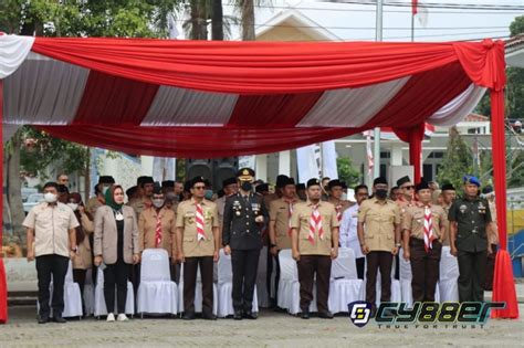 Kapolres Garut Hadiri Upacara Peringatan Hari Pramuka Ke 61 Tahun 2022