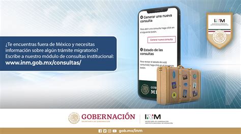 INM on Twitter Puedes mandar tu duda en el Módulo de Consultas del