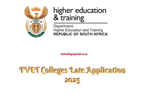 TVET Colleges Late Application 2025 TVET Colleges