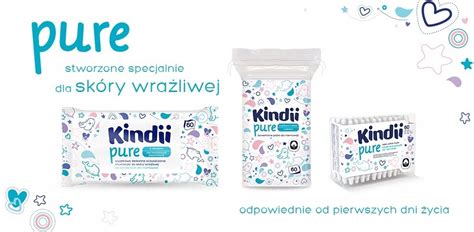 Kindii Pure Płatki Kosmetyczne Dla Niemowląt 60szt Pure KATEGORIE