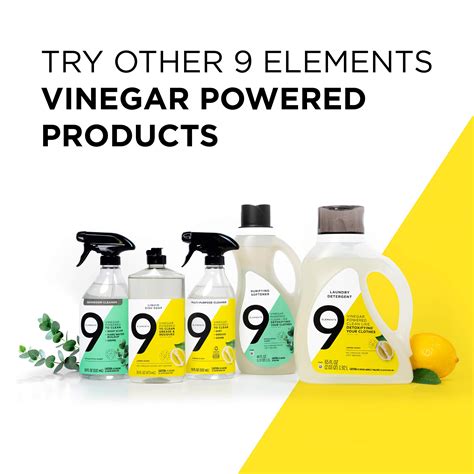 Buy 9 Elements Natural Laundry Detergent Liquid Soap Lemon Scent Vinegar Powered 46 Fl Oz 2