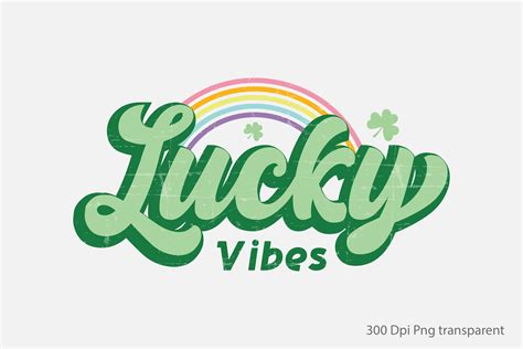 Retro St Patricks Day Png Lucky Vibes Graphic By Trendy T Shirt