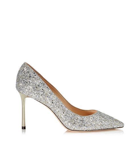 Jimmy Choo Romy Glitter Pumps In Metallic Lyst