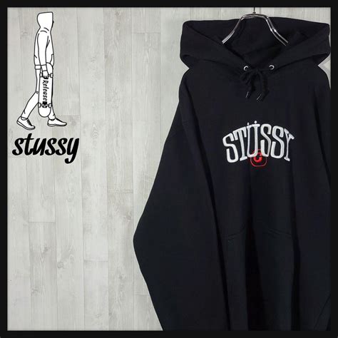 39％割引グレイ系l最高の品質 人気 Stussy ステューシー スウェットパーカー スクリプトロゴ グレー パーカー トップスグレイ系l