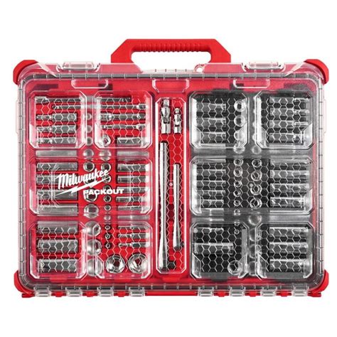 MILWAUKEE PACKOUT 106 Pc Socket Set 3 8 1 4 Contractor Cave Tools