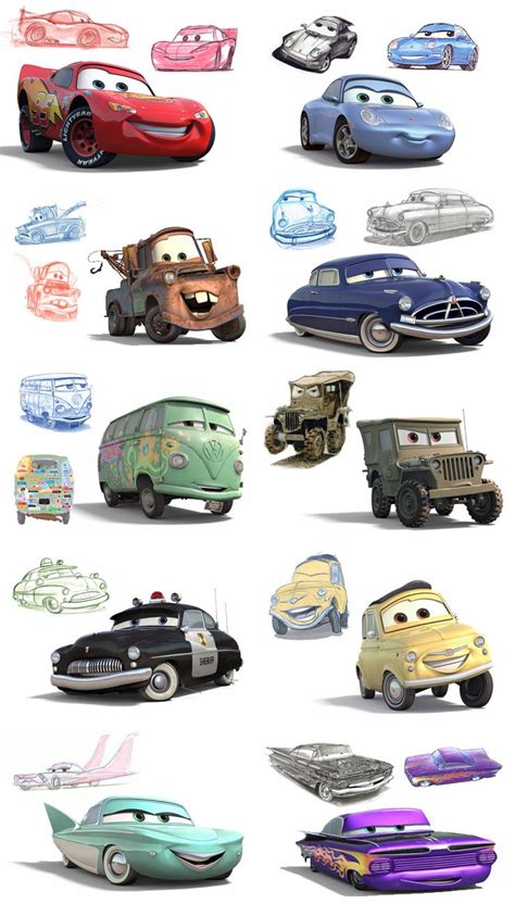 Disney Cars Sketches at PaintingValley.com | Explore collection of ...