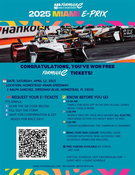 2025 Miami E-Prix – Free Tickets for Cutler Bay Residents | Town of