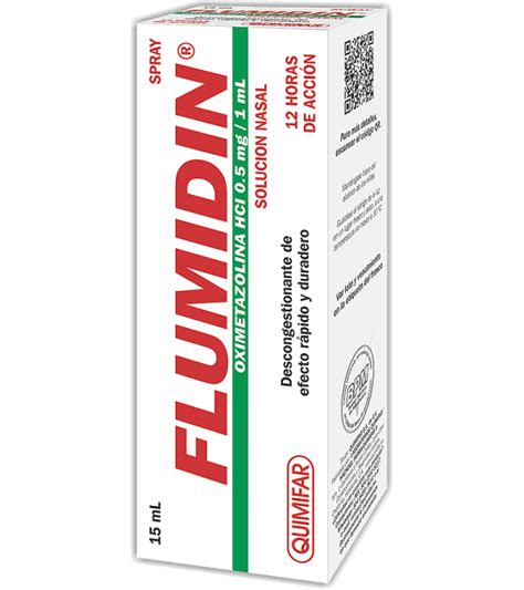 Flumidin Atomizador Nasal Frasco 15 Ml Laboratorios Quimifar