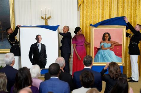 Barack And Michelle Obama Unveil New White House Portraits Joe Biden