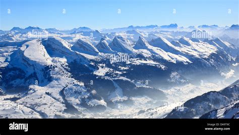 Alps, Alpstein, range, Appenzell, view, mountain, mountains ...