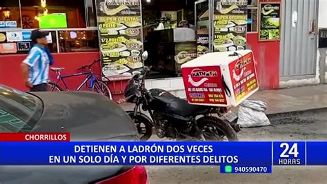 Los Olivos delincuente es detenido dos veces en menos de un día