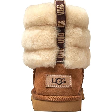 Buy Ugg Junior Fluff Mini Quilted Classic Boots Chestnut