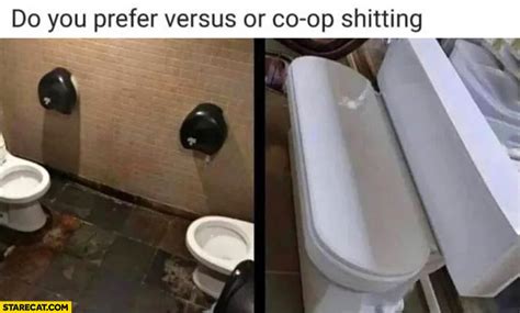 Do You Prefer Versus Or Co Op Shitting Weird Toilets