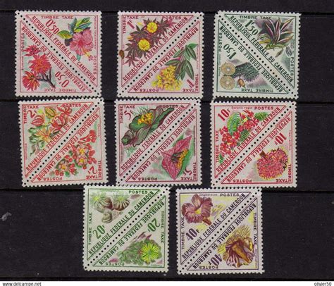 Cameroun 1960 Cameroun 1963 Timbres Taxe Fleurs Neufs