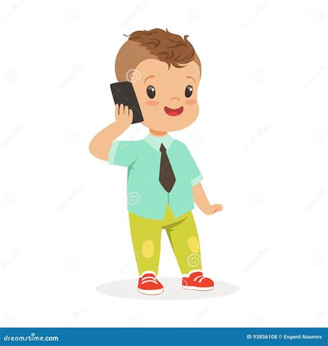 Kid Talking On Phone Clipart