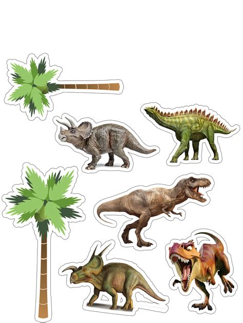 Topo De Bolo Dinossauro Png