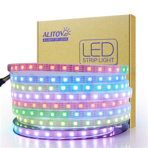 Amazon Alitove V Ws Addressable Led Strip Lights Outdoor