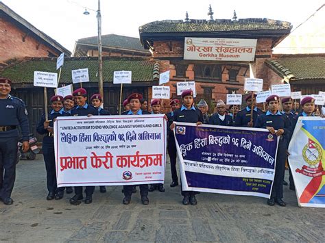 लैङ्गिक हिंसा विरुद्धको १६ दिने अभियानको प्रभातफेरी कार्यक्रम २०७९