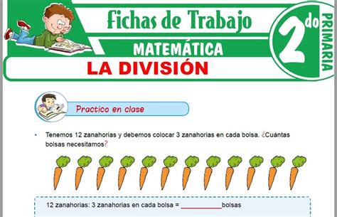 Modelos de la Ficha de La división para Segundo de Primaria